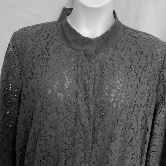 Lane Bryant Girl With Curves Black Dress with Lace and Pockets! - Picture 2 of 9